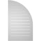 Ekena Millwork Quarter Round Top Left Surface Mount PVC Gable Vent w/ 2"W x 1-1/2"P Brickmould Frame, 22"W x 36"H GVPQL22X3602SF - alternate 4